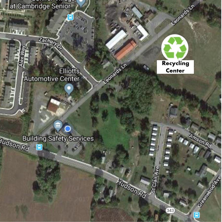 Recycling center graphic