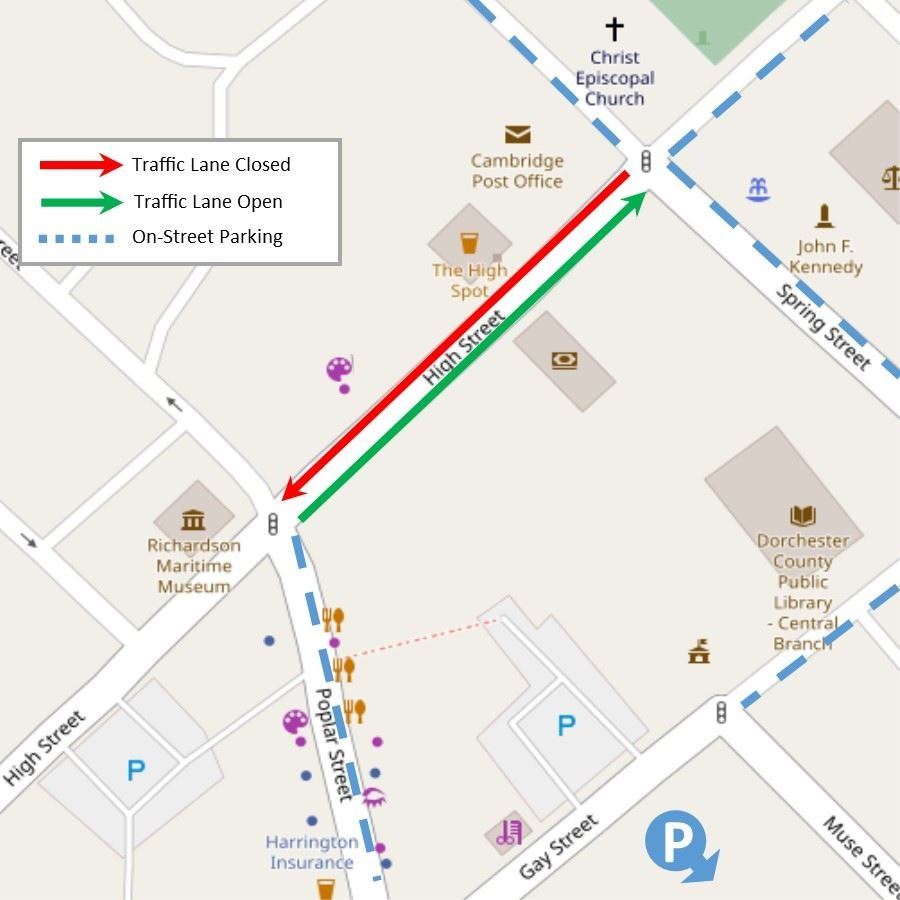 High Street Closure Map