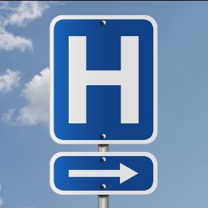 hospital sign