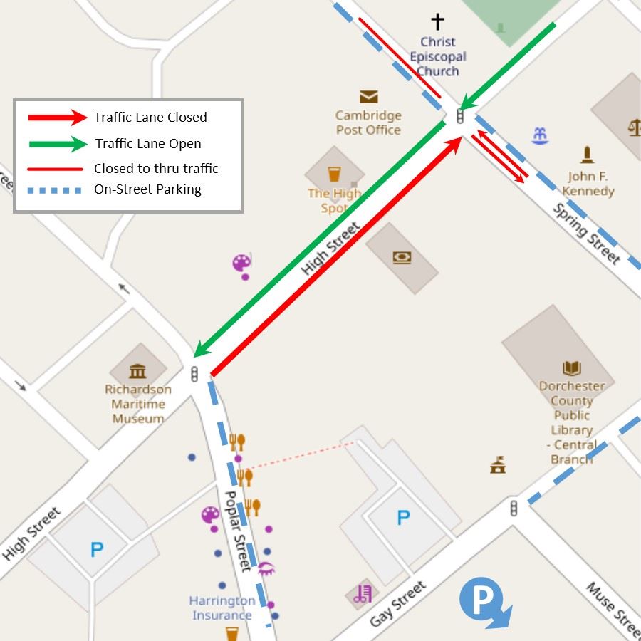 High Street Closure Map Week of June 3