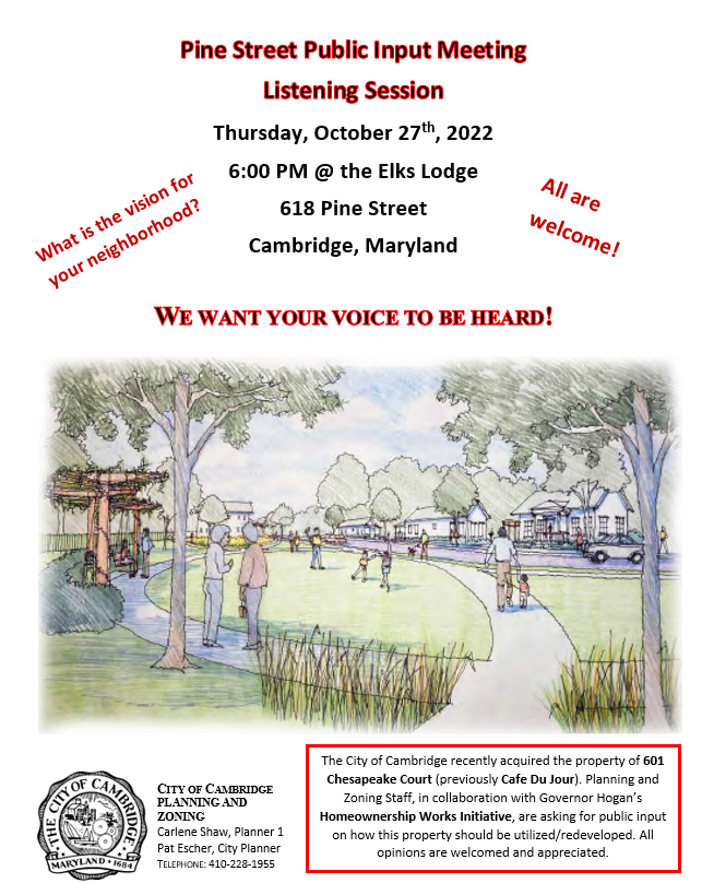 Pine Street Public Meeting Seesion
