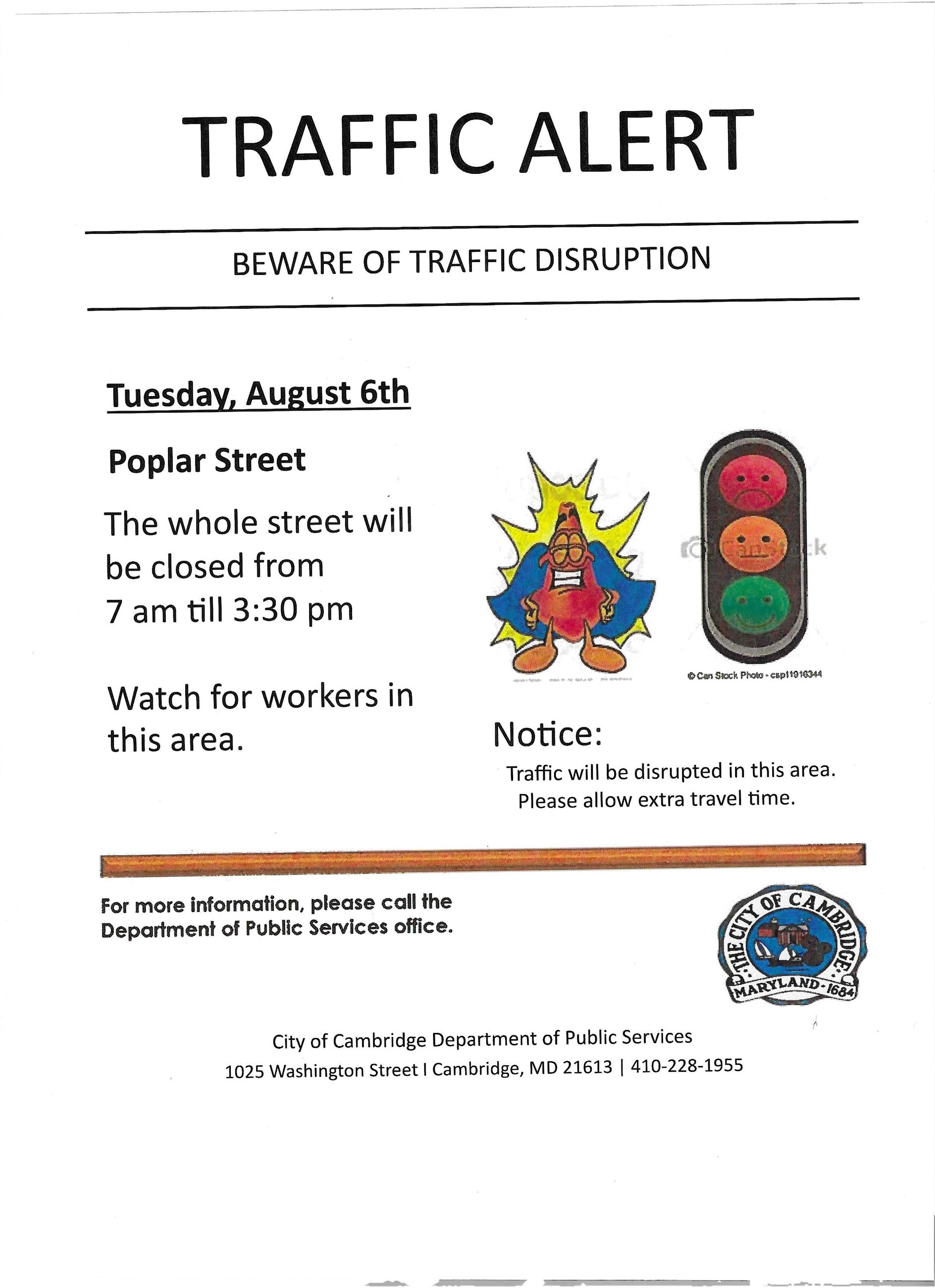 street closing aug 6th