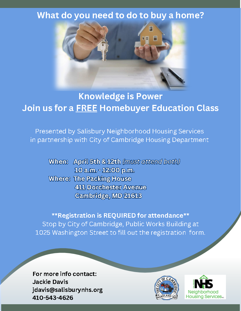 April Homebuyer Education Class Flyer