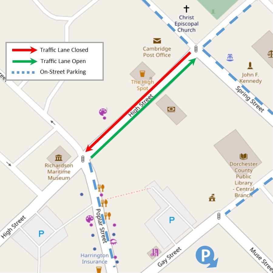 High Street Closure Map
